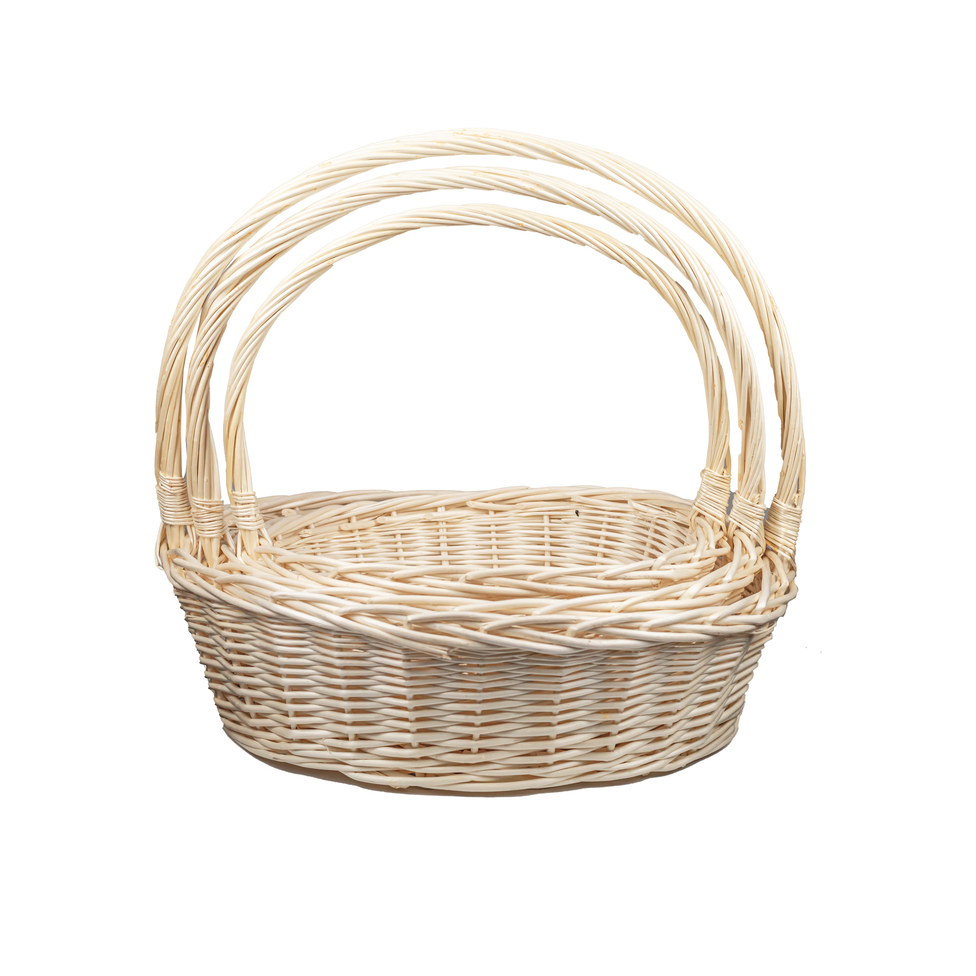 Willow basket 50x41x15H, 44×36x13H, 38x30×11H 3 pcs